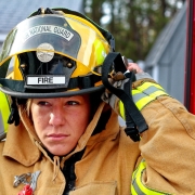 mujer bombero